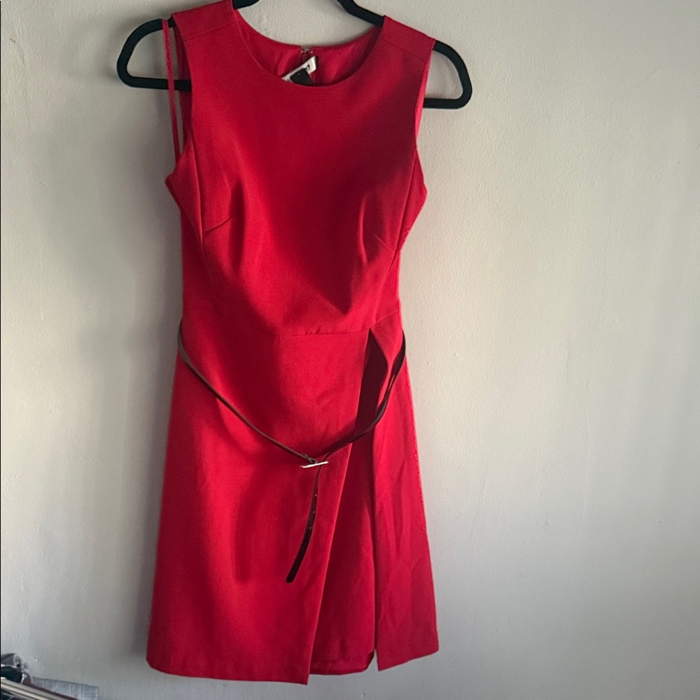 White House Black Market Vibrant Red Mini Dress